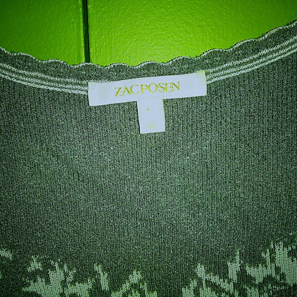 RARE ZAC POSEN grey and white jacquard pri… - Picture 5 of 7
